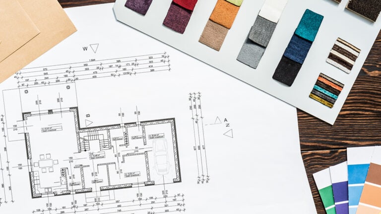 House Plan And Material Sampler